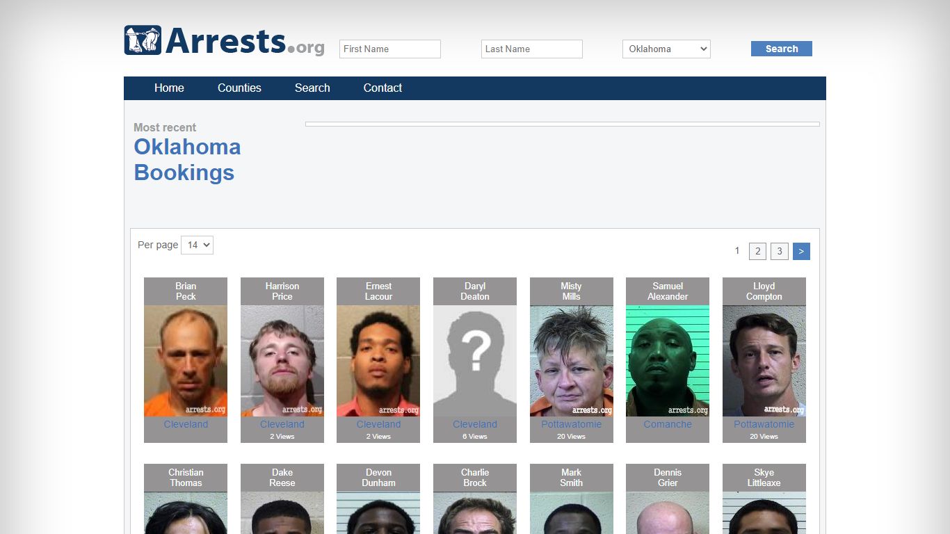 Oklahoma Arrests and Inmate Search